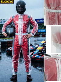 ZUOLAYA Waterproof Transparent Karting Rain Suit