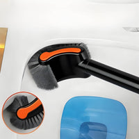 Long Handle Toilet Brush No Dead Corners Bathroom Cleaning Scratch Clear