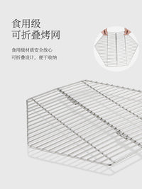 户外烧烤炉露营木炭烤架折叠便携式篝火架焚火台取暖柴火炉烤肉架