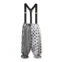 Clown Pants with Elastic Ankles Carnival-Themed Clown Pants Black and White for Entertainers, Cosplayers, Halloween, Stage Performance, Cosplay