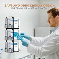 Wall-Mounted Storage Rack Vertical Three-Tier Storage Rack Compact for Bathrooms