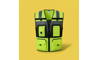 Lightweight Reflective Safety Vest Long-Lasting High Visibility Construction Vest 3D Ergonomic Fit for Road Workers, Traffic Controllers, Cyclists, Roadside, Nighttime