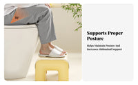 Non-Slip Toilet Squatting Stool Ergonomic Design Footrest Thickened Bathroom Accessory long-lasting for Children, Healthaware Individuals Women, Restroom, Home