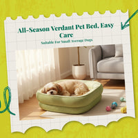 Dog Bed, cleanable Removable Cover, sturdy Abrasion-Resistant comfortable Pet Den for Small Breeds, Suitable for All Seasons