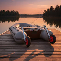 Aluminum Transom Wheel Inflatable Boat Transom Wheels Easy Install Inflatable Boat Wheel for Dock