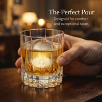 Japanese Cut Crystal Whiskey Glass, Minimalist Style