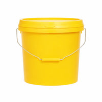 10L PP Bucket Lid, Heavy Duty Paint Storage Pail, Heavy Duty Bucket for Paint, Lid Heavy Duty Food,  - Yellow