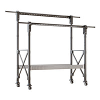 Foldable Floor Drying Rack with Manual Lift, Indoor/Outdoor Use