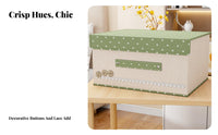 foldable textile container with Lid Foldable Design Household Storage for households