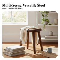 Artisan-Made Walnut Bench Versatile Use Wooden Stool Minimalist Design