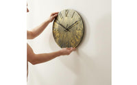 Large 3D Wall Clock Easy to Read Home Decor Non-Ticking for Bedroom, Living Room