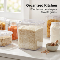 Large Food Storage Containers, Transparent Food Storage Bin, Sealed Food Storage Containers, Bulk Fo - Image 4