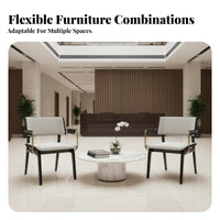 Curved Configurable Sectional Statement Piece Serpentine Reception Couch Modern Aesthetic Ergonomic Support for Waiting Room