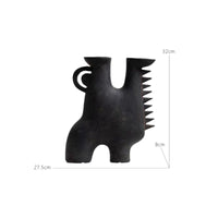 Resin Vase Minimalist Decorative Vase Modern for Shelf, Entryway