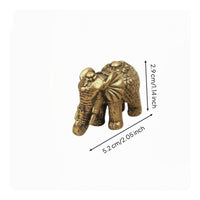 Metal Elephant Figurine Compact Home Decoration Solid-Looking for Tea Pet