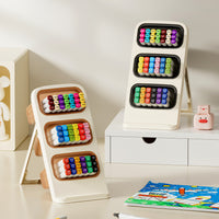Large Capacity Desk Storage Box Pen Holder with Slanted Insert, Multi-layer Student Organizer