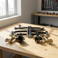 Complete Front Shock Absorption System Assembly Upper Shock Absorption System Kit with Hollow Arms Bolt-on Vehicle Parts off-Road for DIY Builders