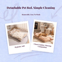 Cat bed with washable cover