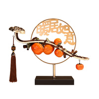 New Chinese Style Persimmon Ornament for Living Room Cabinet