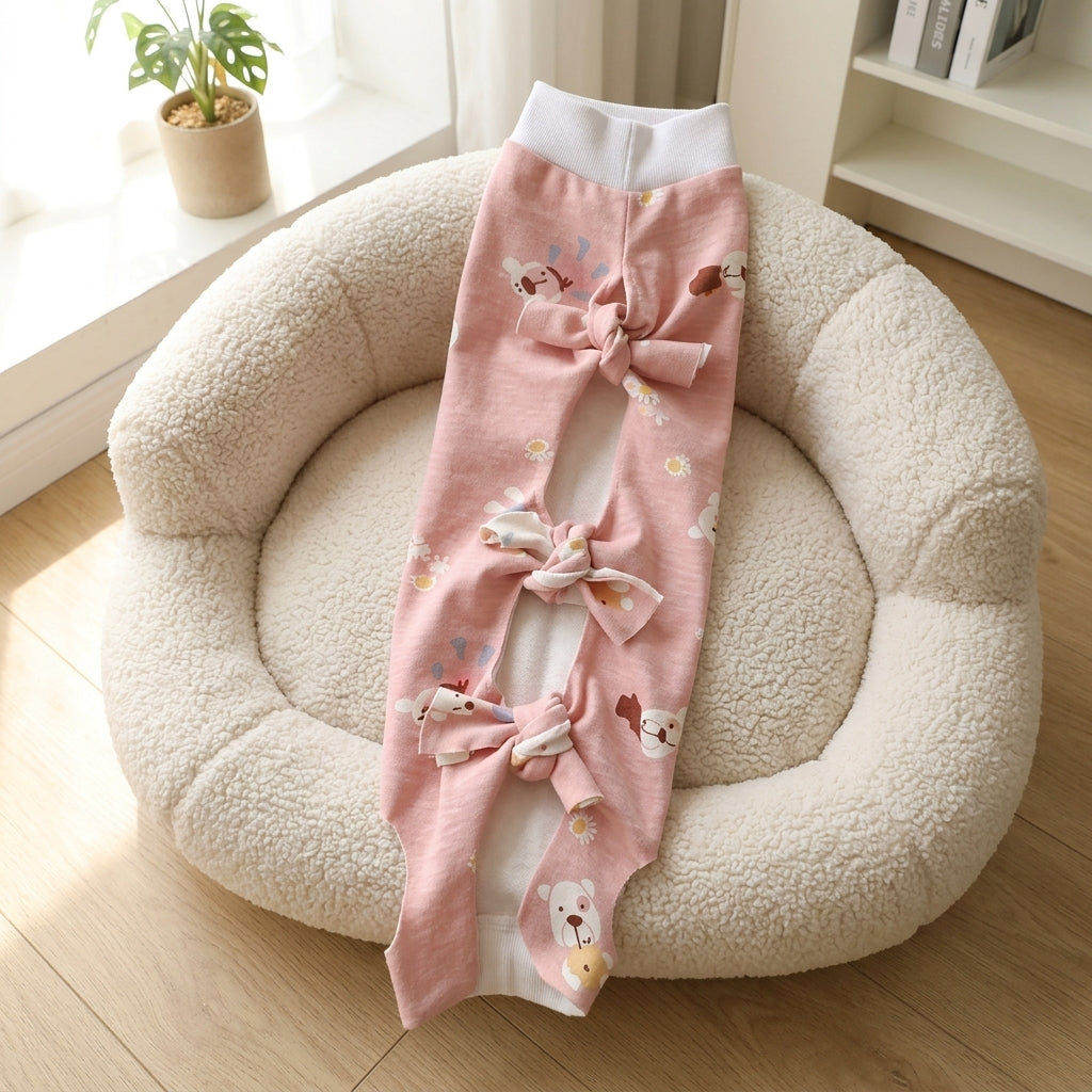 Cat Recovery Suit with Tie Straps, Sleeveless Turtleneck Spay Recovery Suit, Post Surgery Cat Suit, Casual Cat Wear for Post-Surgery Recovery