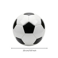 Classic Soccer Ball with Stitched Seams Glossy Stitched Soccer Ball Soft Football Consistent for Students