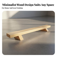 Beech Wood Press-up Bar Long-Lasting Wooden Push up Stands Wooden Parallette Bar Full Physique Exercise Wood Parallettes Stable