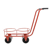 Wheeled Harvest Trolley Heavy-Duty Cart with Container Holders for Gardeners