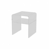 C-Shaped Magazine Table Space-Saving Nightstand Multi-Functional for Home Office