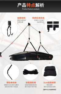 适用车顶帐篷吊具车顶平台升降吊装架滑轮吊皮划艇自行车吊架