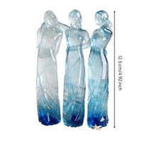 Sisters Sculpture Symbolic Friendship Statue Decorative Art Piece for Shelf