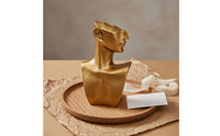 3 Pieces Abstract Face Statue Shiny Finish Modern Bust Figurine for Office