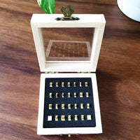 Brass English Letter Stamping Die Spiral Movable Type for Leather