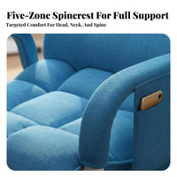 Padded Folding Lounger Foldable Design Recliner Adjustable Spine Supportrest Multi-Position Locking for Office Workers, Bedroom
