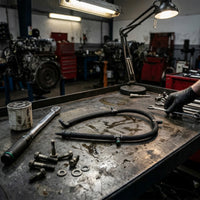 Long-Lasting Compression-Ignition Return Hose with Quick-Connects Braided Compression-Ignition Fuel Line with Fittings Molded Fuel Hose Assembly Flexible for Mechanics, Car DIYers, Automotive Service