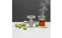 Efficient Cooling 20 Plate Wort Chiller Copper Brazed Heat Exchanger Compact Design Brewing Equipment for Homebrewers