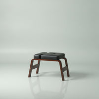 Postural Exercise Headstand Bench Wooden Headstand Bench with Cushion Supportive Inversion Stool for Yogis