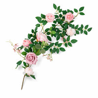 Artificial Rose Vine Natural-Looking Floral Stem Long-Lasting
