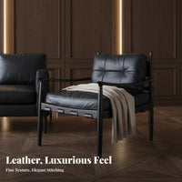 Upholstered Wood-Frame Armchair Nordic Design Theme Wooden Z-Frame Armchair Minimalist Design Easy Assembly for Readers, Bedroom