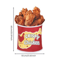 buckets of Fried Chicken Costume Easy to Wear Chicken buckets Costume Lightweight Tunic with Box for Cosplay