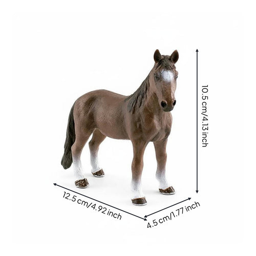 Realistic Horse Figurine Highly-Detailed Collectible Horse Type Model