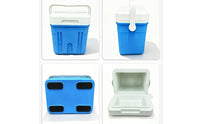Portable Insulated Cooler Box Compact Hard-Shell Cooler Lightweight Ice Chest with Handle for Campers, Picnickers