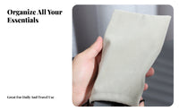Thickened Design Flannel Drawstring Pouch Lightweight Velvet Power Bank Bag Compact for Travelers, Students, Daily Commute, Office, Backpack