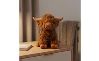 Cute Highland Cow Stuffed Toy Soft Scottish Highland Cow Stuffed Creature Great Gift for Children, Toddlers, Bedroom, Nursery