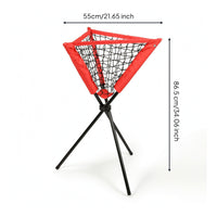 Baseball Net with Tripod Stand Compact Baseball Hitting Net Lightweight Portable Backstop for Coaches