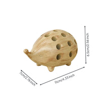 Cute Cartoon Hedgehog Holder Multifunctional Hedgehog Pen Holder Multipurpose Resin Desk Organizer for Kids