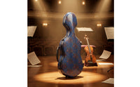 Full Size Violin Case Carbon-Fiber-Hard-Construction Violin Case Quilted for Violinists, Students, Rehearsals