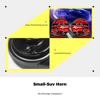 Two-Tone Waterproof Car Horn, 12V Powerful Universal Fit