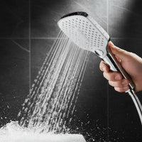 Easy Installation Handheld Shower Head Multiple Spray Modes High Pressure Shower Head One-Button Control