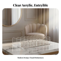 Divided Eyeshadow Tray Transparent Design Clear Compartment tray Easy to Clean