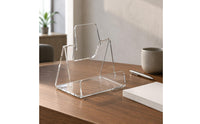 Acrylic Brochure Display Stand Slant Back Design Countertop Brochure Stand